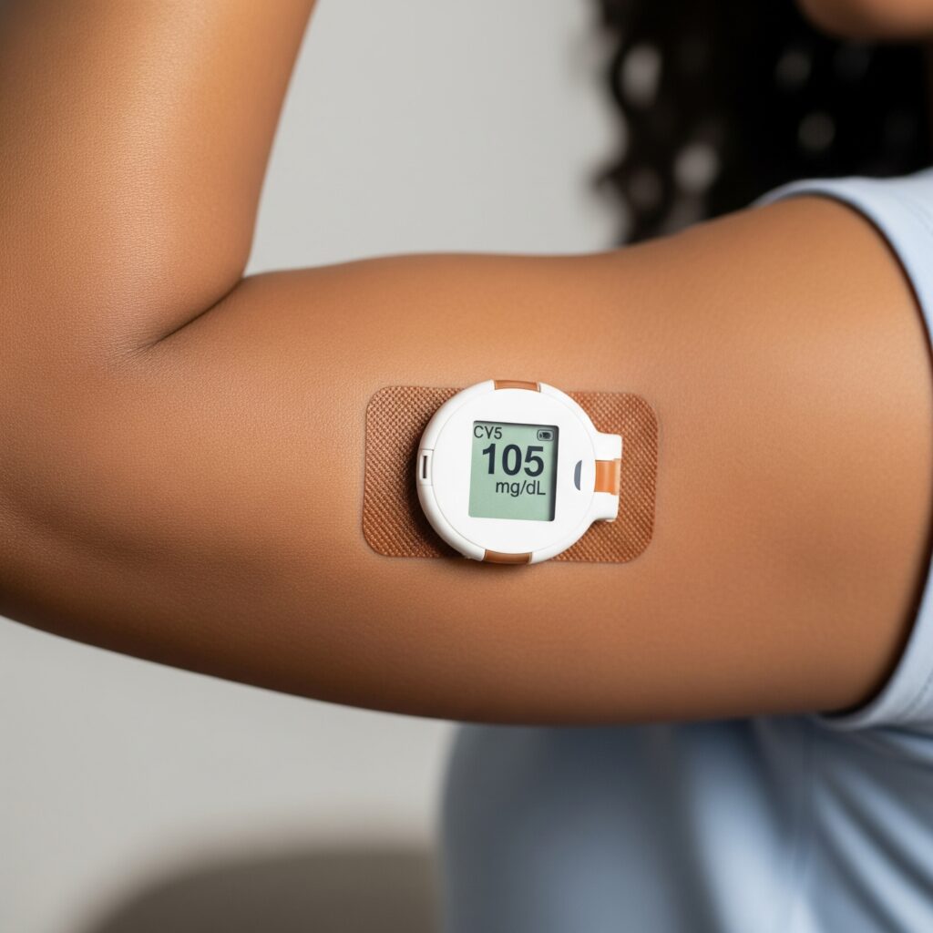 glucose monitor arm