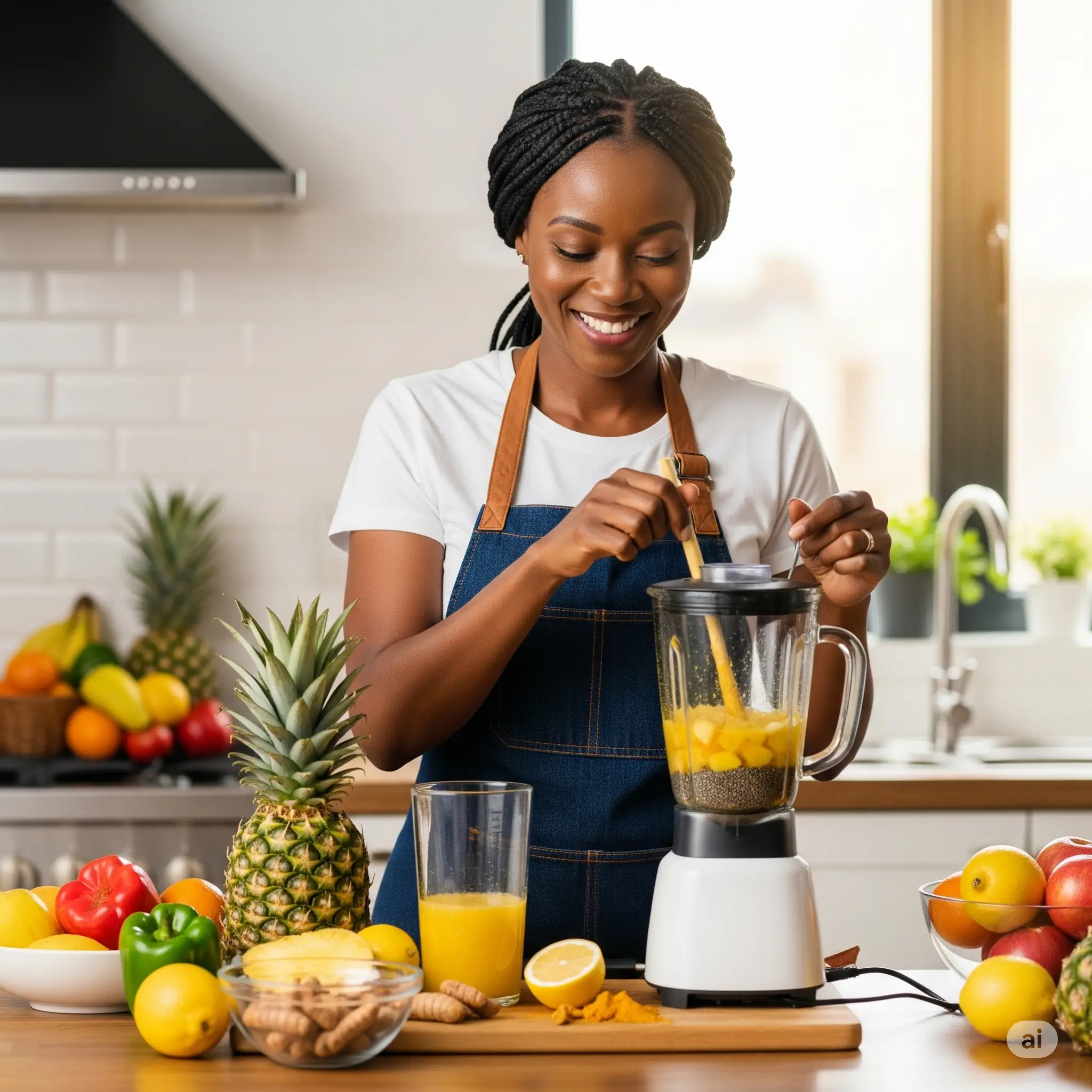 making fruits and juice